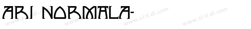 Ari NormalA字体转换